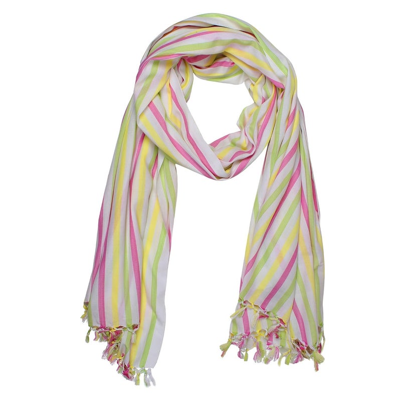 nic Ethnicalive Unisex Bhagalpuri Chadar 3 Color Striped (Free Size, Multicolour) - Image 3