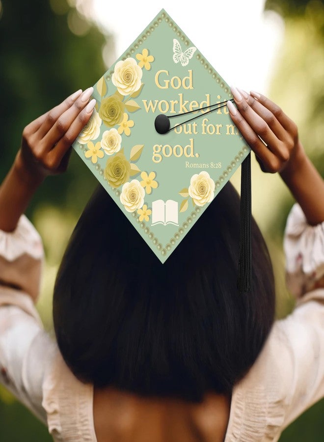 ADVANSYNC God Worked It Out Graduation Cap Topper - Image 2
