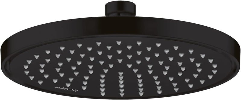 AXOR AXOR ShowerSolutions 9inch Showerhead 1Spray Rain in Matte Black 35367671 