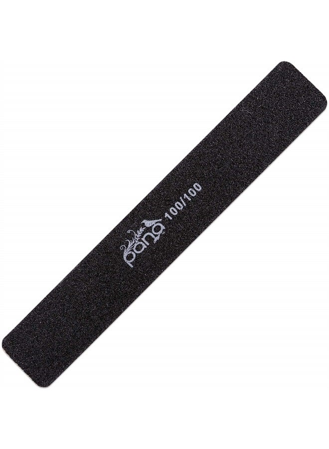 Pana 10pcs - PANA Jumbo Double-Sided Emery Nail File for Manicure, Pedicure, Natural, and Acrylic Nails - Black (Grit 100/100) - Image 3