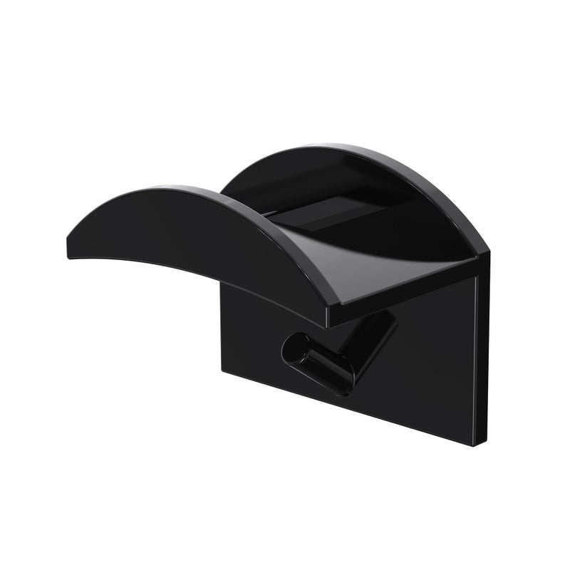 1 x 5 pcs New Baseball Cap Hooks Seamless Storage short black