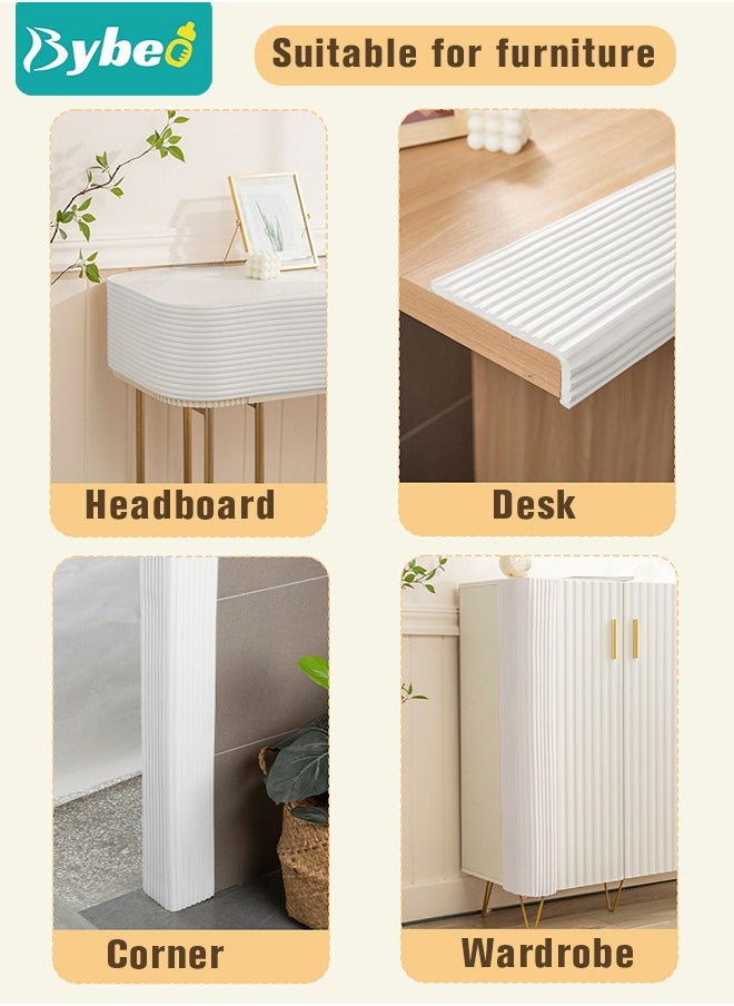 Bybeo - Baby Proofing Edge and Corner Guard Protector Set For Furniture or Tables 4m Edges & 4 Foam Corners - Image 1
