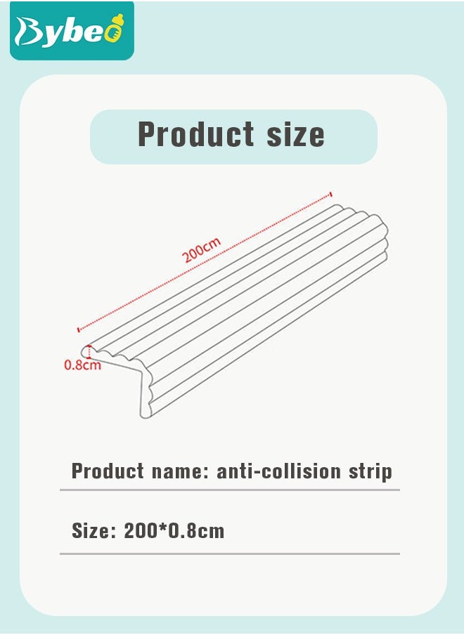 Bybeo - Baby Proofing Edge and Corner Guard Protector Set For Furniture or Tables 4m Edges & 4 Foam Corners - Image 1