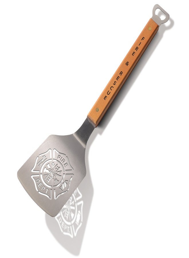YouTheFan Universal Firefighter Classic Series Sportula Stainless Steel Grilling Spatula, 18 1/2" x 4" - Image 2