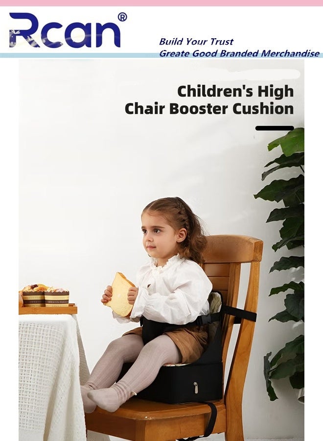 Rcan Baby Booster Seat, Baby Portable High Chair, Toddler Chair Seat with Adjustable Straps, Baby Sit Up Seat, Travel Harness Seat for Toddlers Ages 6 Months+, Compact and Foldable - Image 2