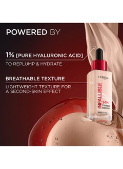 L'OREAL PARIS 24H Infallible Tinted Serum Shade Light Medium 3-4  - Image 3