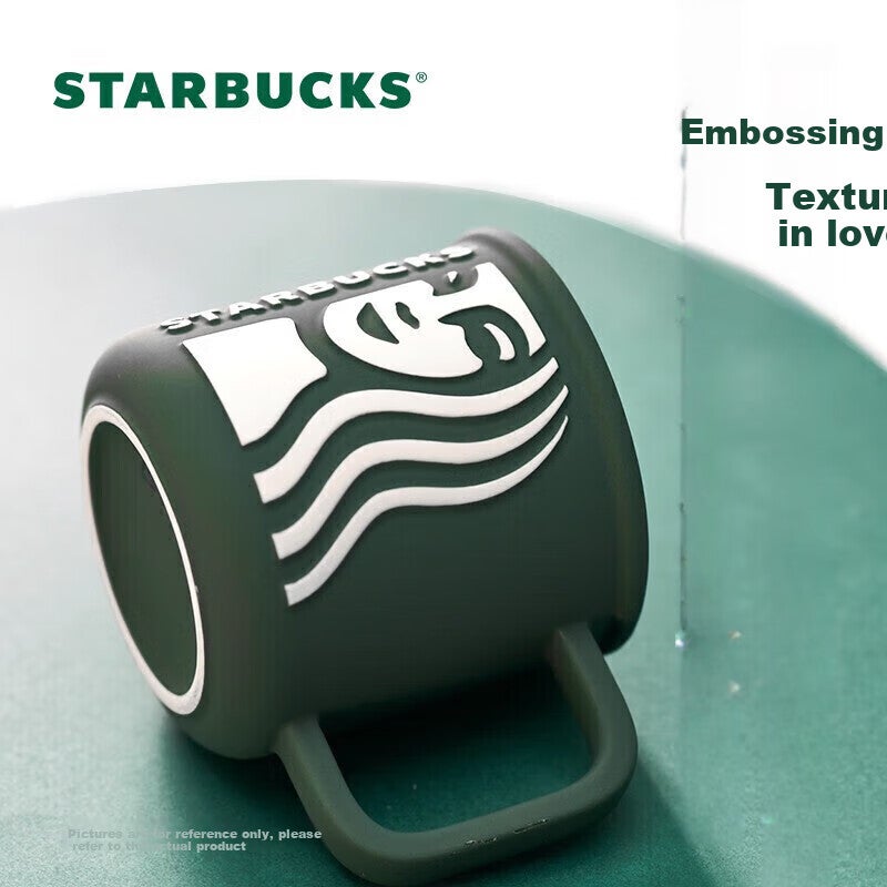 JD Jing Zao Starbucks Green Goddess Ceramic Mug, Office Coffee Cup, 320ml, Gift for Men And Women on Goddess Day - Image 2