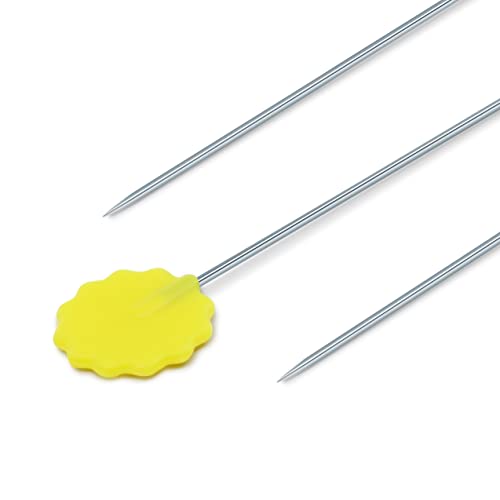 Dritz 3010 Flat Flower Pins, 2-Inch (50-Count) , Yellow - Image 2