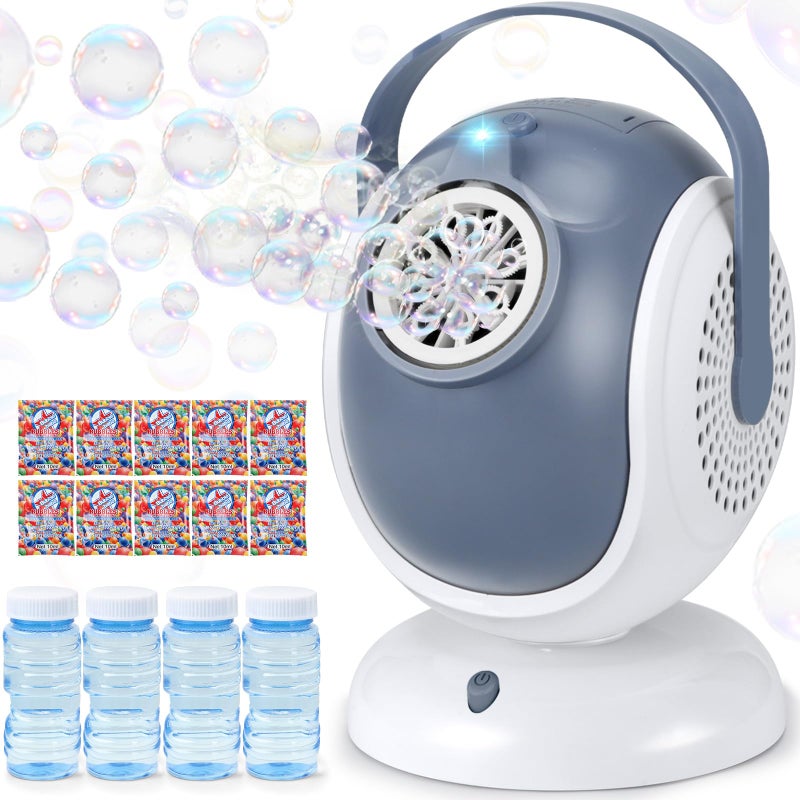 Britik Bubble Machine for Kids Automatic Bubble Blower 60 360 Auto Rotatable Bubble Machines for Parties Outdoor Bubble Machine Bubble Toys for Outdoor Wedding Birthday Party Gifts - Image 3