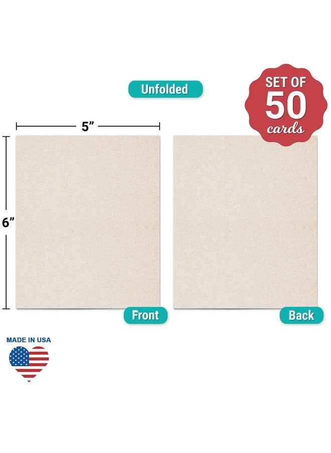 3X5 Plain Folding Rustic Cards (Set Of 50) 6X5 Folds To 3X5 Small Plain Kraft Tent Cards For Writing Stamping Drawing Make Your Own Note Thank You Cards No Envelopes Made In Usa - pzsku/ZABCDE0A91B6BC511DE93Z/45/_/1693985479/5d28b756-c64b-4817-b27a-c8bae9e06c33