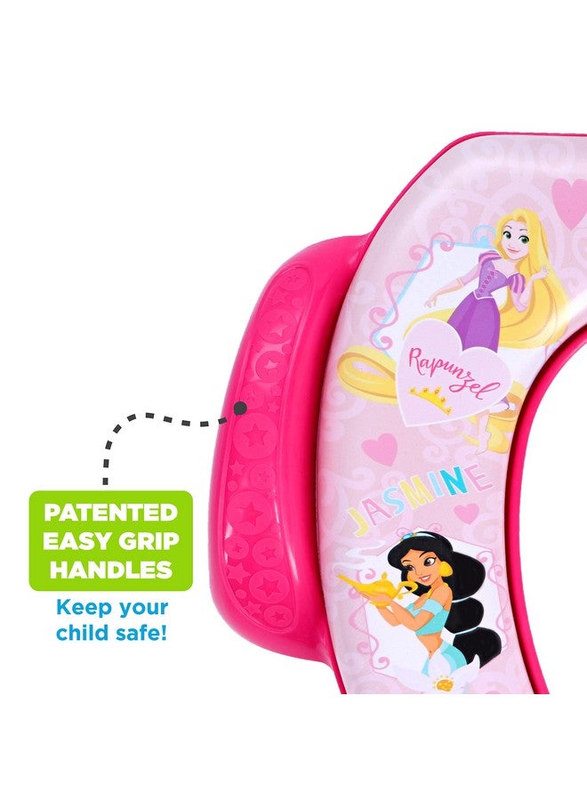 ديزني مقعد تدريب على استخدام المرحاض ناعم من ديزني برنسيس "لوفينج لايف" - وسادة ناعمة، تدريب على استخدام المرحاض، آمن، سهل التنظيف - Image 1