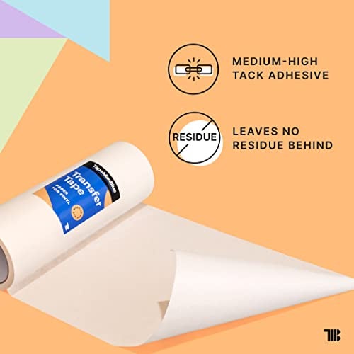 TapeManBlue Transfer Tape for Vinyl, 24 inch x 100 feet, Paper with Layflat Adhesive. American-Made Application Tape for Craft Cutters and Sign Makers - Image 3