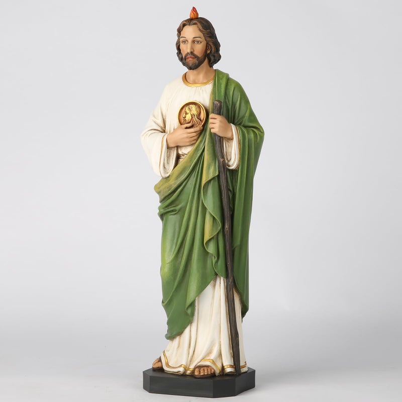 BC BUILDCLASSIC BC Catholic St. Jude The Apostle Statue, 15.3" H Patron Saint of Hopeless Causes, Religious Gift, Inspirational Home dÃ©cor, Handpainted by Buildclassic - Image 4