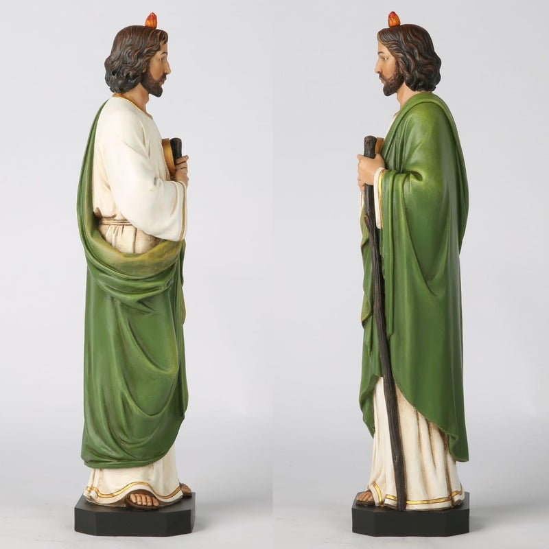 BC BUILDCLASSIC BC Catholic St. Jude The Apostle Statue, 15.3" H Patron Saint of Hopeless Causes, Religious Gift, Inspirational Home dÃ©cor, Handpainted by Buildclassic - Image 5