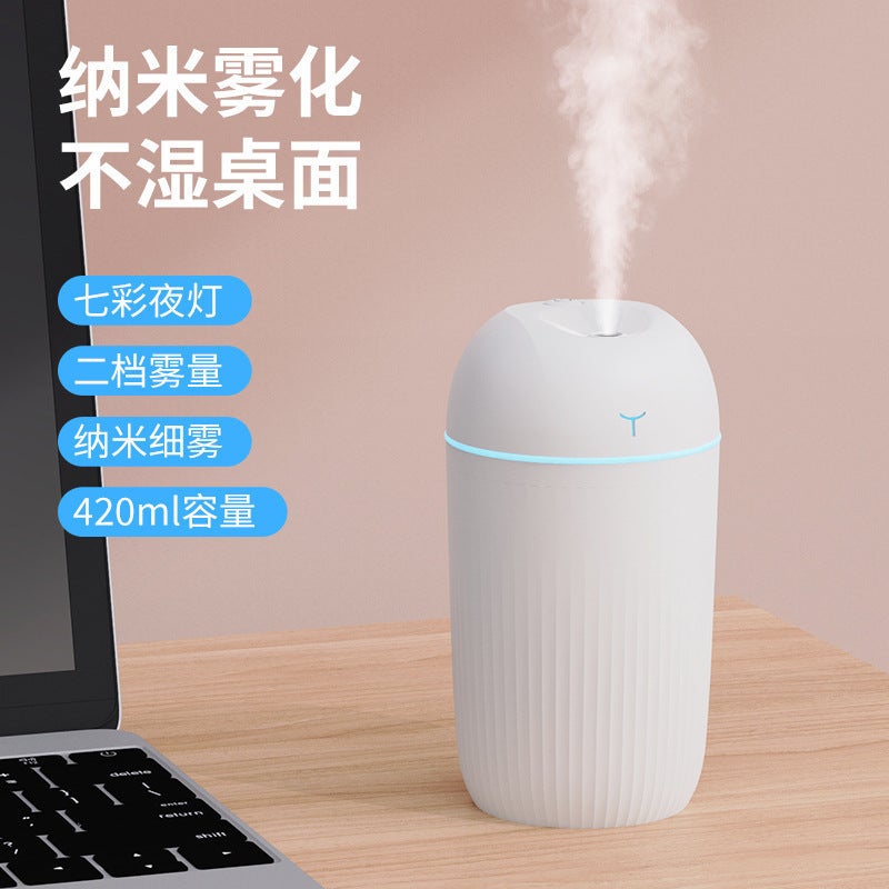 New USB Plug-In Humidifier, Small Portable Humidifier for Bedroom Desktop - Image 2