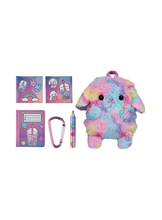 REAL Littles ريال ليتلز - يأتي مع حقيبة ظهر واحدة فقط - حقائب ظهر حيوانات محشوة. حقيبة صغيرة ناعمة ورقيقة مع 4 مفاجآت مكتبية صغيرة تعمل بشكل حقيقي بداخلها! - قد تختلف الأنماط. - Image 3