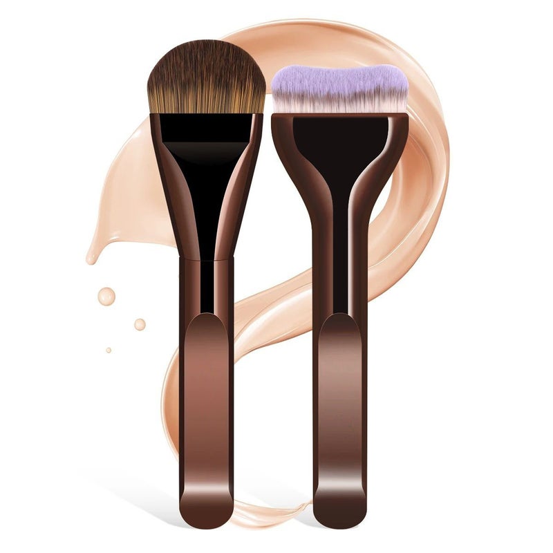 6-Piece Makeup Brush Set - Foundation, Blush, Eyeshadow, Powder, with Pillow Brush - Image 2