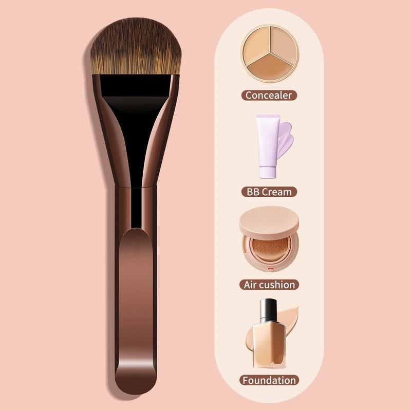 6-Piece Makeup Brush Set - Foundation, Blush, Eyeshadow, Powder, with Pillow Brush - Image 4