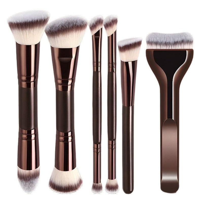 6-Piece Makeup Brush Set - Foundation, Blush, Eyeshadow, Powder, with Pillow Brush - Image 5