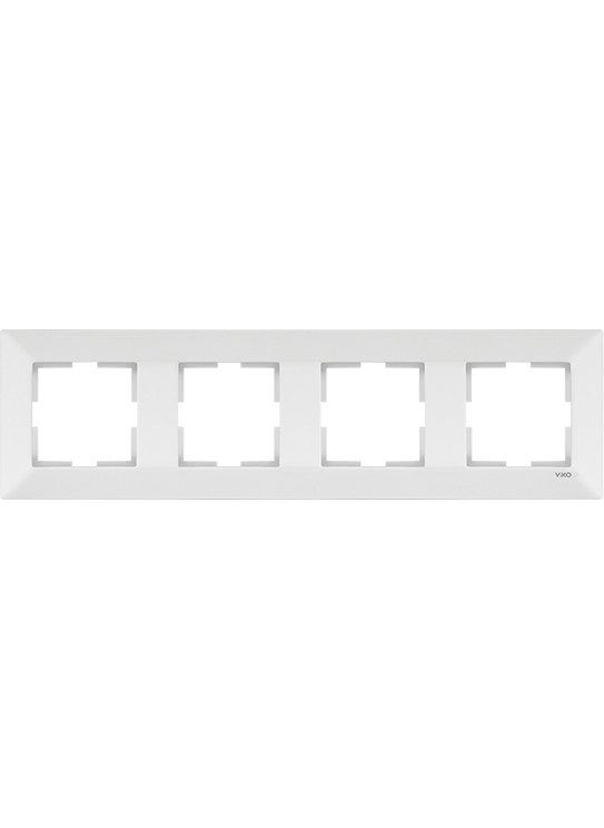 Viko Meridian White Quadruple Frame Horizontal 