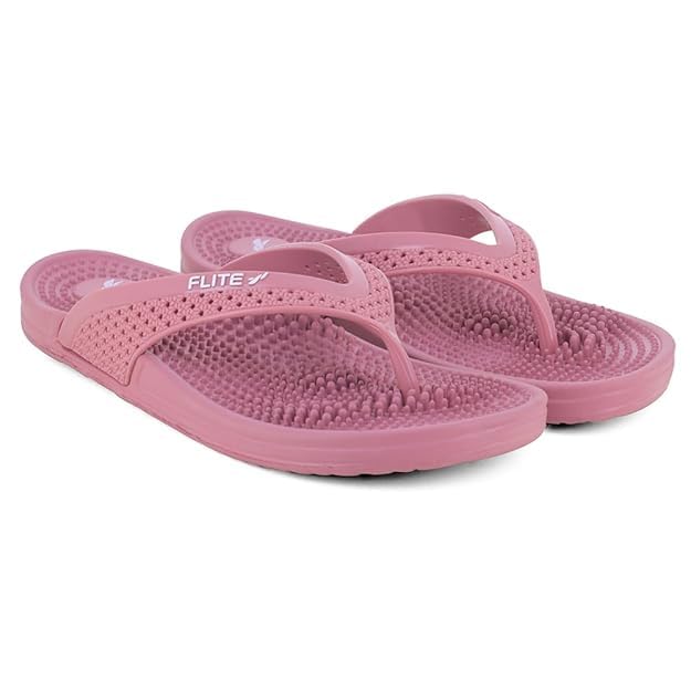 FLITE Daily Use Slippers for Women|| Bathroom Slippers for Ladies || Comfortable Slip Resistance (Tulip-Purple, UK Footwear Size System, Adult, Women, Numeric, Medium, 5) - Image 1