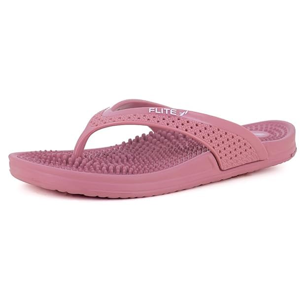 FLITE Daily Use Slippers for Women|| Bathroom Slippers for Ladies || Comfortable Slip Resistance (Tulip-Purple, UK Footwear Size System, Adult, Women, Numeric, Medium, 5) - Image 2
