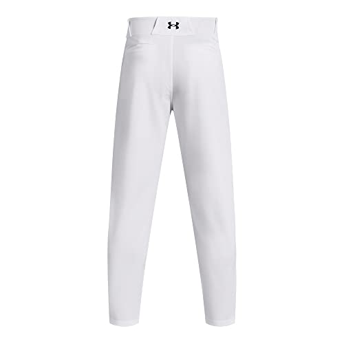 Under Armour Men's Utility Baseball Straight Leg Pant Pipe 22, (100) White / / Black, Large - Image 5
