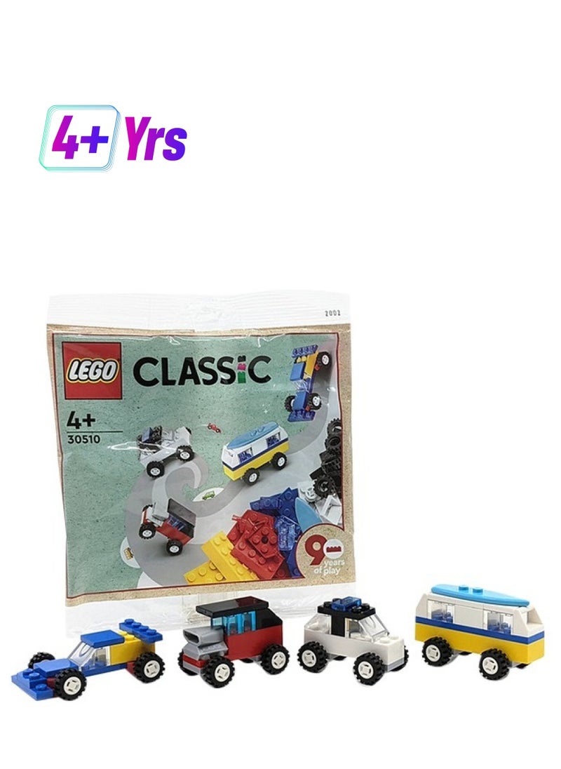 LEGO طقم بناء كلاسيكي مكون من 71 قطعة ل90 عامًا من السيارات 30510  - Image 1