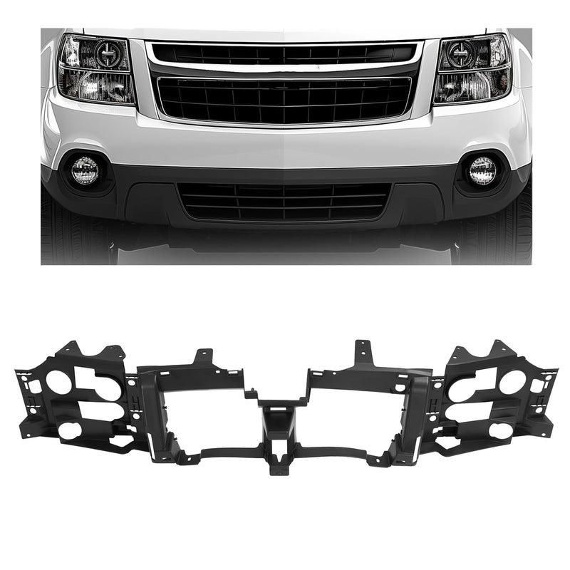 ECOTRIC Front Header Panel Headlight Compatible with 20022009 Chevy Chevrolet Trailblazer EXT Replacement for GM1221125 15831182 Headlight Grille Mounting