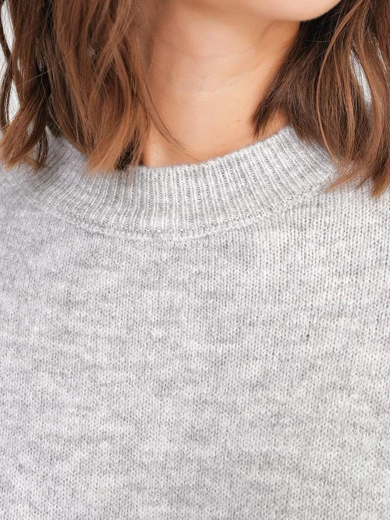 Mixray Grey Mixray Oversized Knitwear Sweater for Women | Best Price UAE