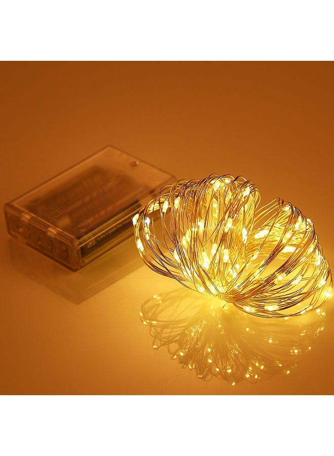 NIBEMINENT LED Fairy Lamp Decorative Light Waterproof String Gold - Image 4