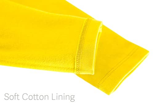 Lilax Girls' Basic Solid Full Length Cotton Soft Leggings (2T, Yellow) - Image 5