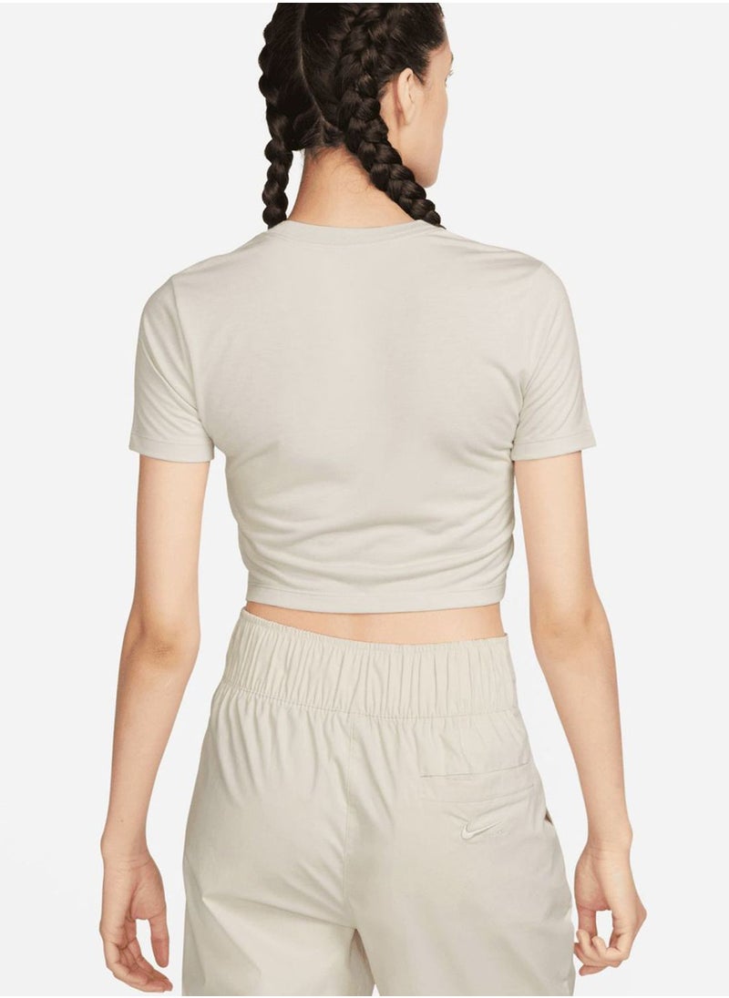 Nike - Essential Slim-Fit Crop T-Shirt - Image 1