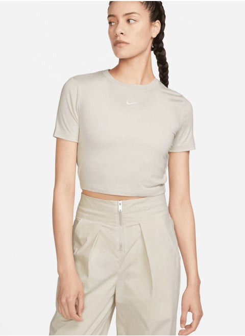 Essential Slim-Fit Crop T-Shirt