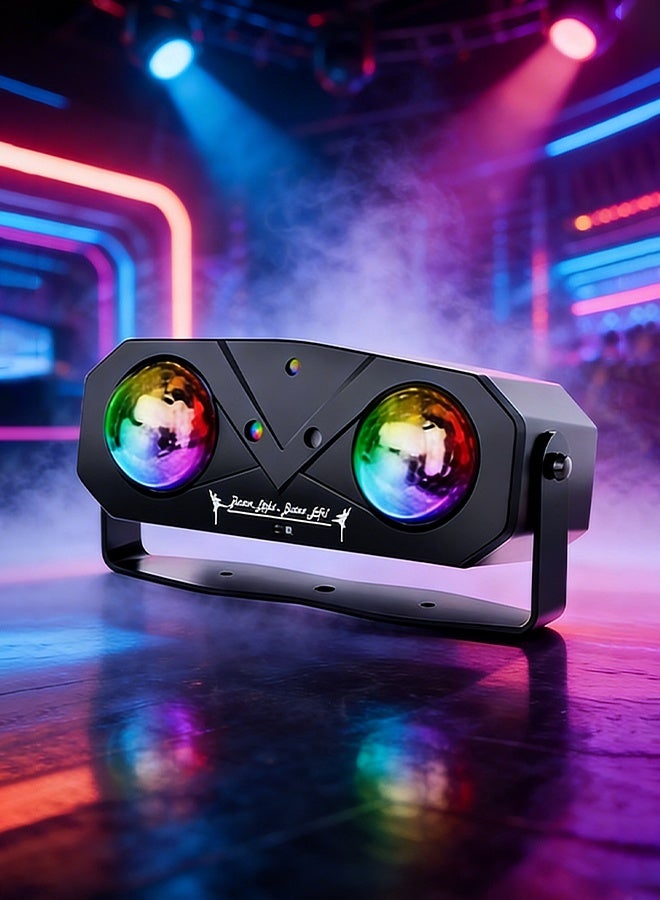 Solerconm Party Disco Ball Light with 4 Modes (Starry Sky, Water Wave, Magic Ball & Laser), Sound Activated DJ Strobe Light with Remote Control for Club, KTV & Party Décor - Image 2