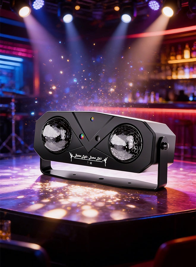 Solerconm Party Disco Ball Light with 4 Modes (Starry Sky, Water Wave, Magic Ball & Laser), Sound Activated DJ Strobe Light with Remote Control for Club, KTV & Party Décor - Image 3