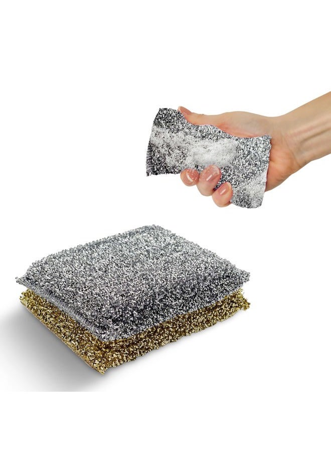 DR. SCHAVIT Perfect Scour 2 Pack Scrub Sponges for Kitchen - Multipurpose Non-Scratch Sponge with Heavy Duty Scouring Power - Soft and Fast Cleaning Scrubber for Cleaning Dishes, Pans, Pots and Hard Stains - Image 1