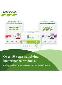 nateen Nateen Hospeen Adult Diapers Pants,Period Pants for Sanitary Protection,Medium,Waist Size 60-110cm,20 Count Day Adult Pull Ups,Panty Style Sanitary Pads for Women,Super Soft Fit.  - Image 5
