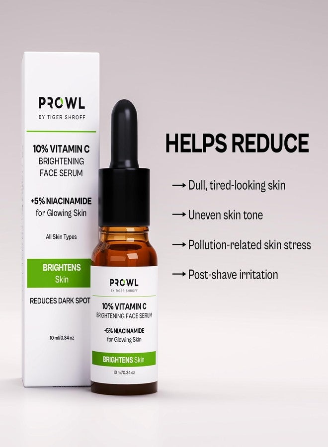 PROWL by Tiger Shroff 10% Vitamin C Serum for Daily Glowing Skin | Reduces Dark Spots & Evens Skin Tone for Men | Face Brightening Serums for All Sensitive Dry Oily Combination Skin Care | 10ml - Image 5