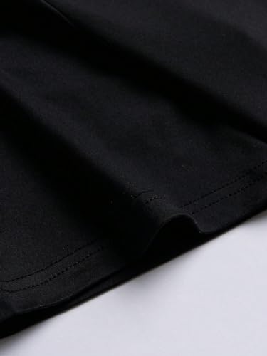 Floerns Men's Cross Print Short Sleeve T Shirt Crewneck Tee Shirts Black Dull Medium - Image 4