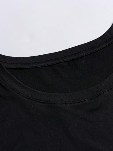 Floerns Men's Cross Print Short Sleeve T Shirt Crewneck Tee Shirts Black Dull Medium - Image 5