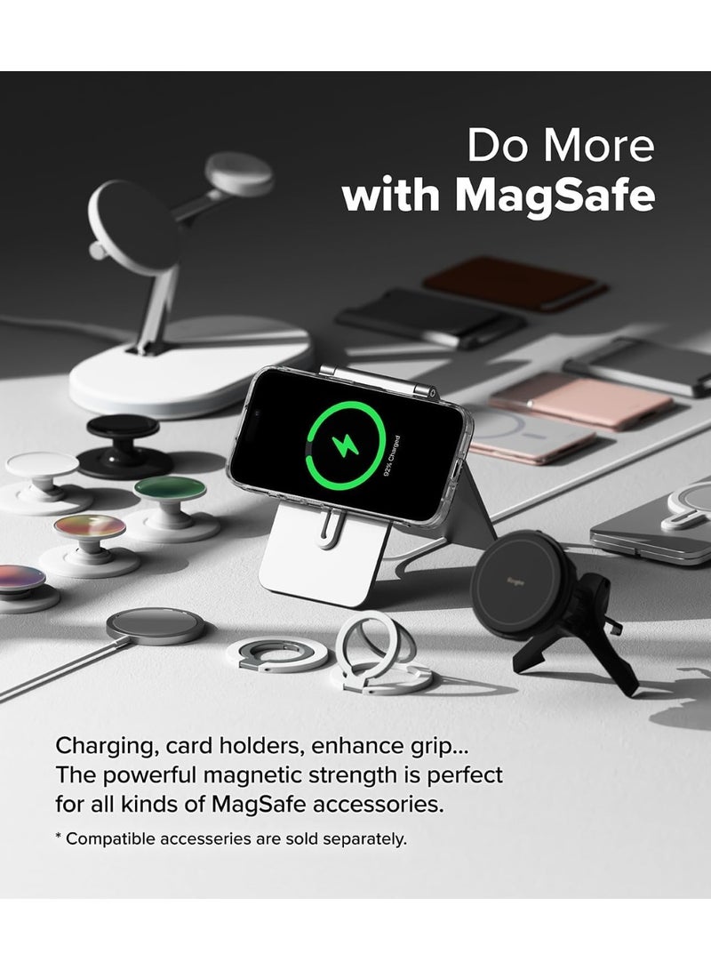 DEIN iPhone 16 3in1 Phone Accessories Bundle - Heavy duty Shockproof Clear Cover Case [MagSafe Compatible] + Tempered Glass Screen Protector + Camera Lens Protector, Anti Yellowing Magnetic Case - Image 5