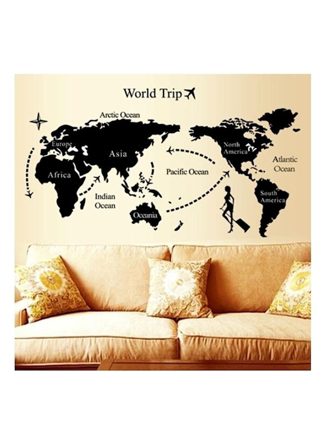 NIBEMINENT World Map Wall Stickers Multicolour - Image 2