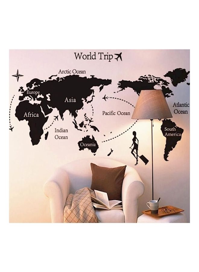 NIBEMINENT World Map Wall Stickers Multicolour - Image 3