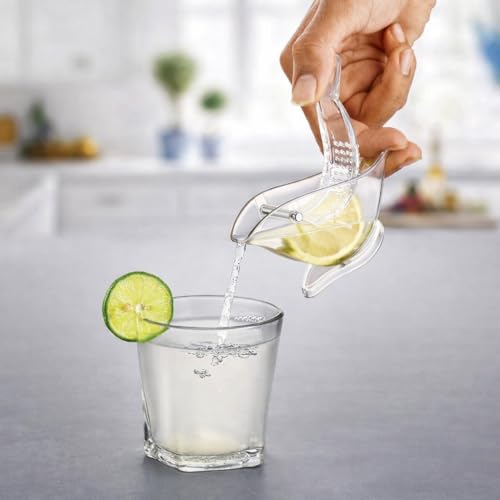 INDUSTRY SERVE Bird Shape Lemon Squeezer Manual Citrus Juicer | Hand Press Lime & Lemon Extractor with Seed Filter | Transparent Kitchen Juice Tool for Home & Bar - Image 1