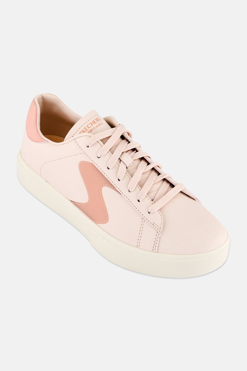 SKECHERS Women Eden Lx Top Grade Lace Up Outdoor Shoes, Light Pink - Image 1