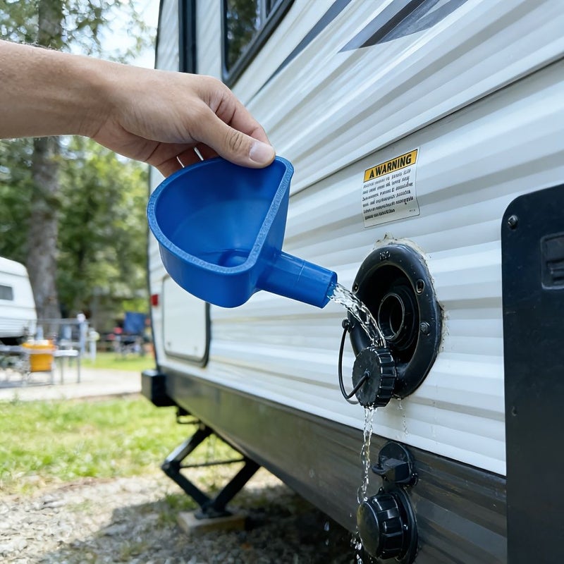 Water Tank Filling Funnel For RVs And Trailers Easy Install T1 - Image 1