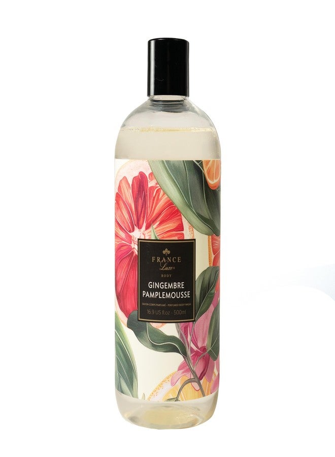France Luxe Body French Perfumed Body Wash, Ginger & Grapefruit Refreshing Shower Gel, Luxury French Scented Soap, Moisturizing Ingredients, 16.9 Oz. - Image 1