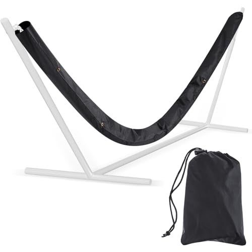 Ribbonlic Extra Long Waterproof Hammock Sleeve Protector 16 ft Lightweight and Compact Camping Hammock Storage and Cover Black Cover Only - Image 1