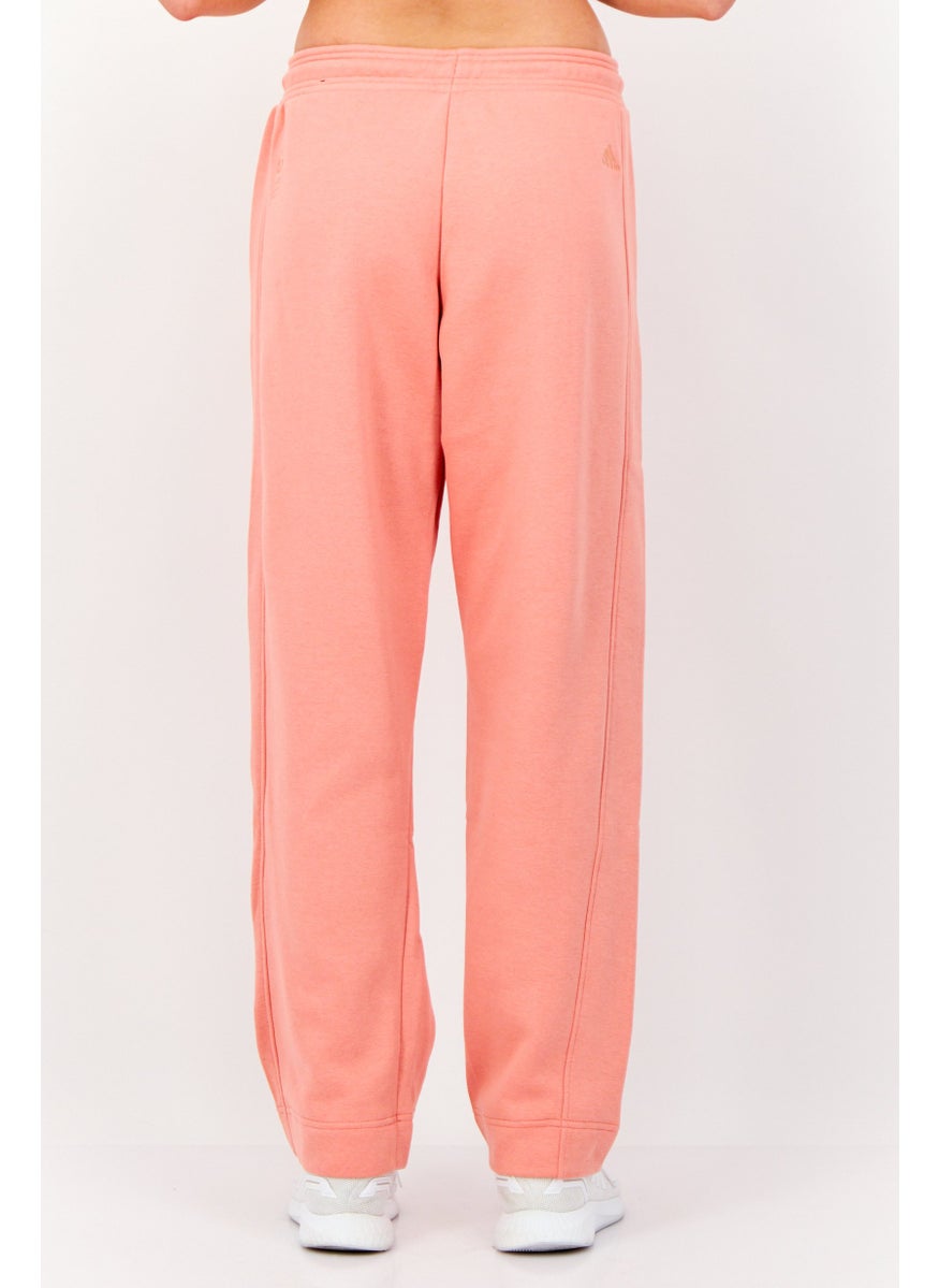 Adidas Women Sportswear Fit Drawstring Outdoor Sweatpants, Coral  - Image 3